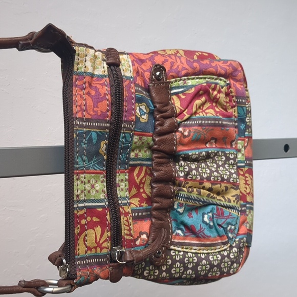 Fossil Multi-Colored Fabric Print Crossbody Bag - Picture 2 of 5